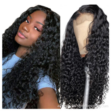 Wholesale Human Hair 4x4 5x5 Full HD Lace Frontal Closure Wig Vendor Raw Brazilian Virgin Human Hair Kinky Curly Lace Front Wig